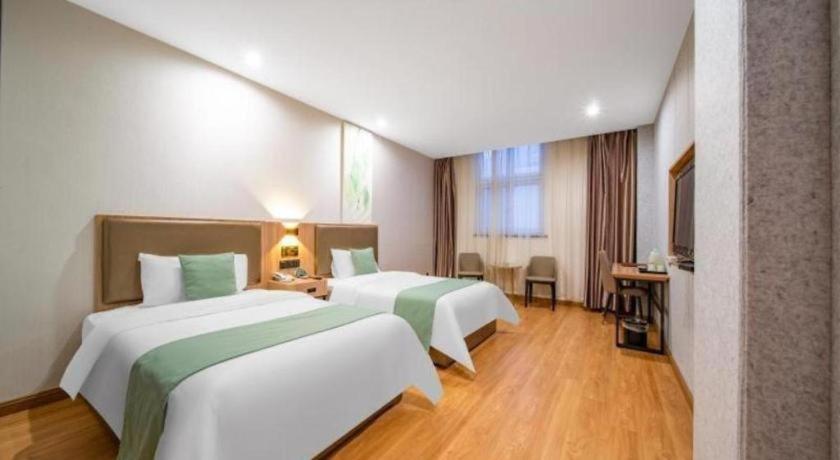 Greentree Inn Jining Yanzhou Jiuzhou Fangyuan Business Hotel Buitenkant foto