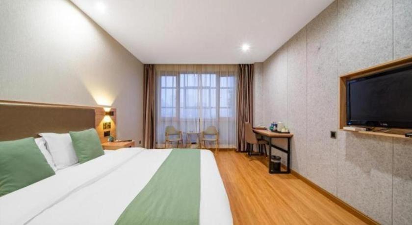 Greentree Inn Jining Yanzhou Jiuzhou Fangyuan Business Hotel Buitenkant foto