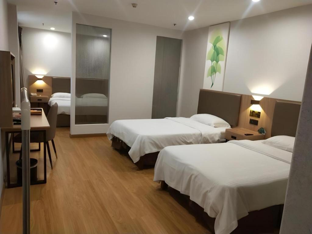 Greentree Inn Jining Yanzhou Jiuzhou Fangyuan Business Hotel Buitenkant foto